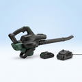 Leaf blower with vacuum tube, battery and charger