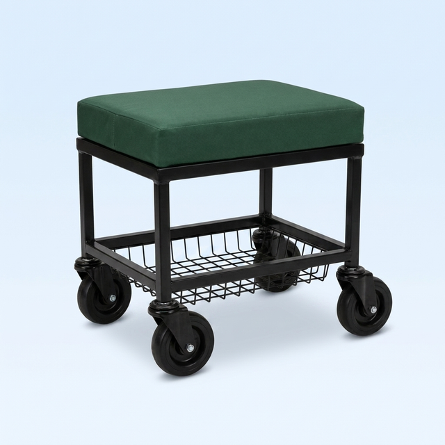 Rolling Garden Cart Seat with 360° Wheels