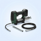 Cordless grease gun with hose, extension and battery