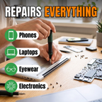 Precision screwdriver repairs phones, laptops, eyewear and electronics