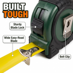 Built tough: wide easy-read blade, sturdy blade lock, belt clip