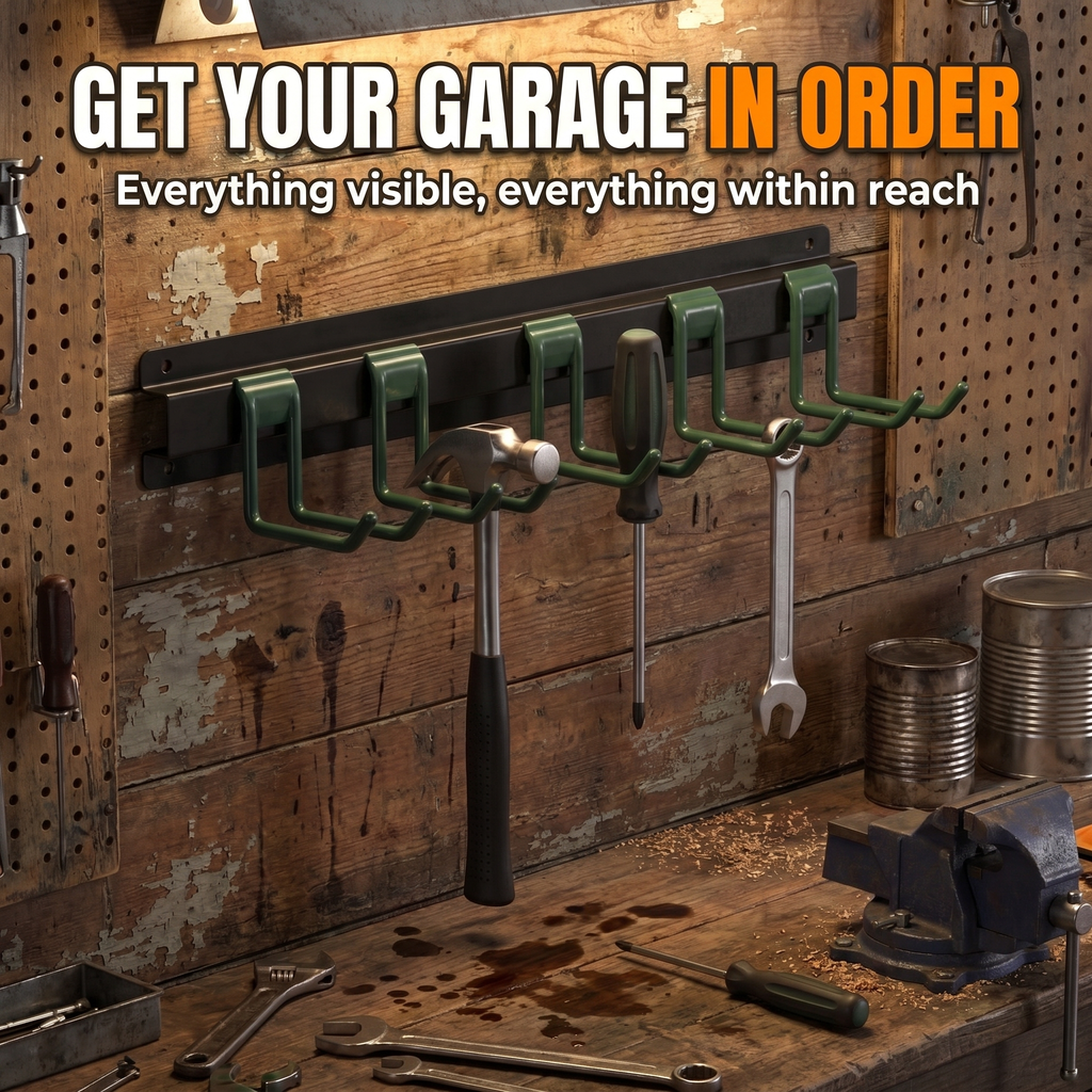 Get your garage in order - everything visible, everything within reach