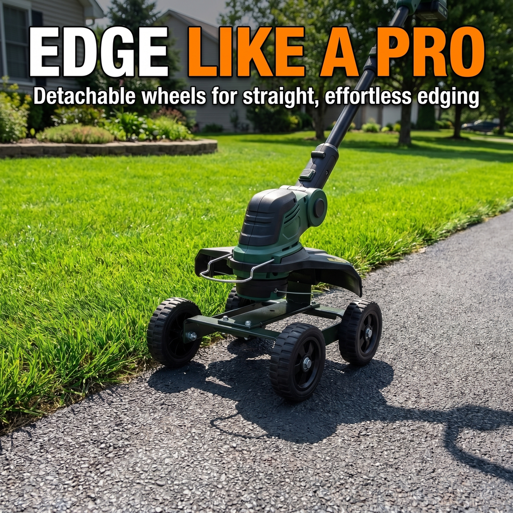 Edge like a pro - detachable wheels for straight, effortless edging