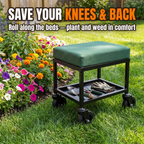 Save your knees and back - roll along the beds, plant and weed in comfort