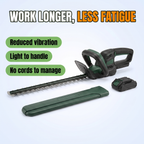 Work longer, less fatigue: reduced vibration, light to handle, no cords to manage