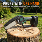 Prune with one hand - branches and limbs around the yard, in seconds