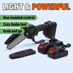 Light and powerful: one-handed control, cuts limbs fast, grab and go