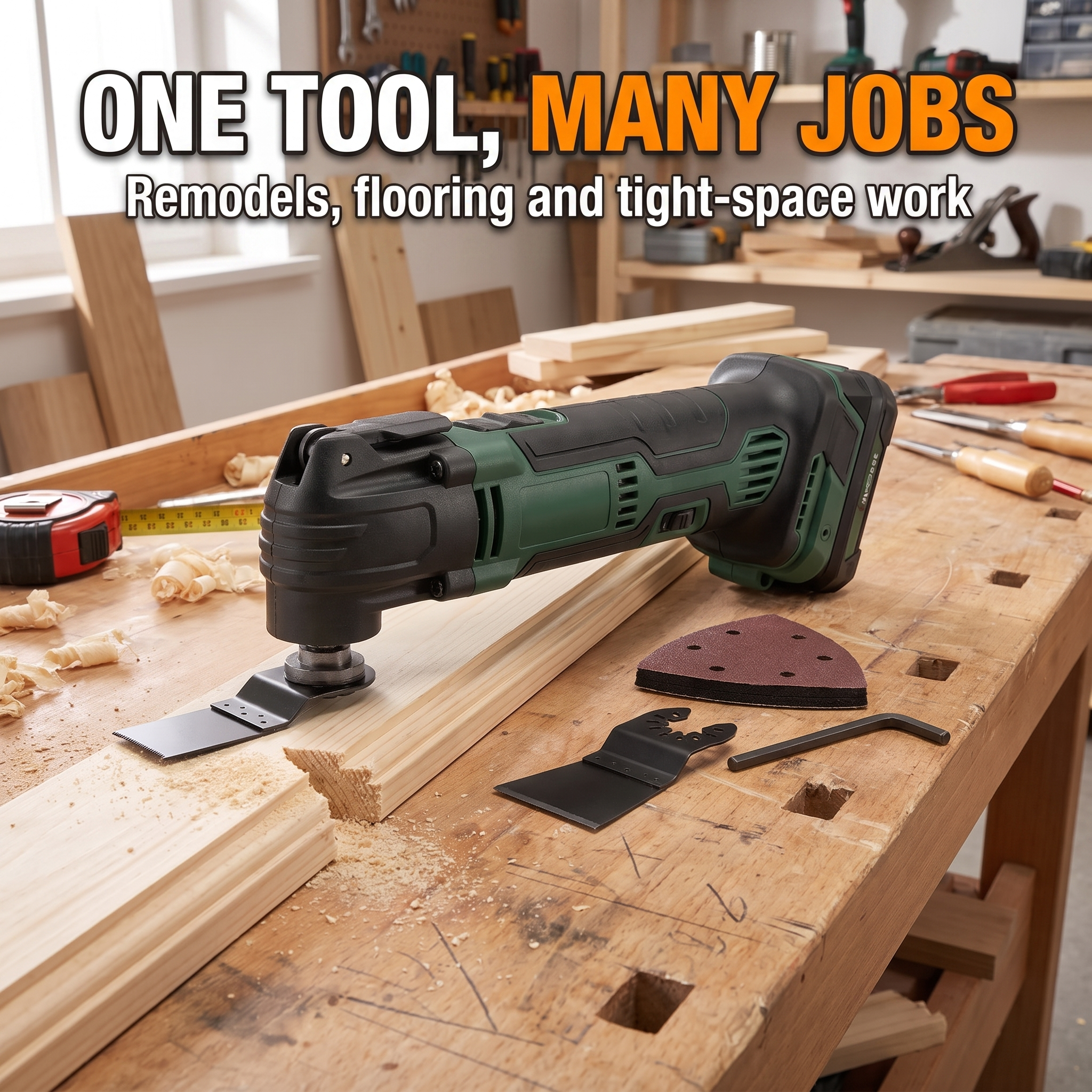 One tool, many jobs - remodels, flooring and tight-space work