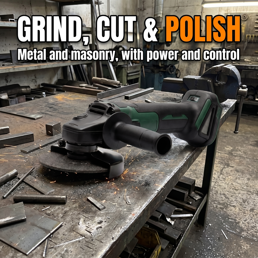 Grind, cut and polish - metal and masonry, with power and control