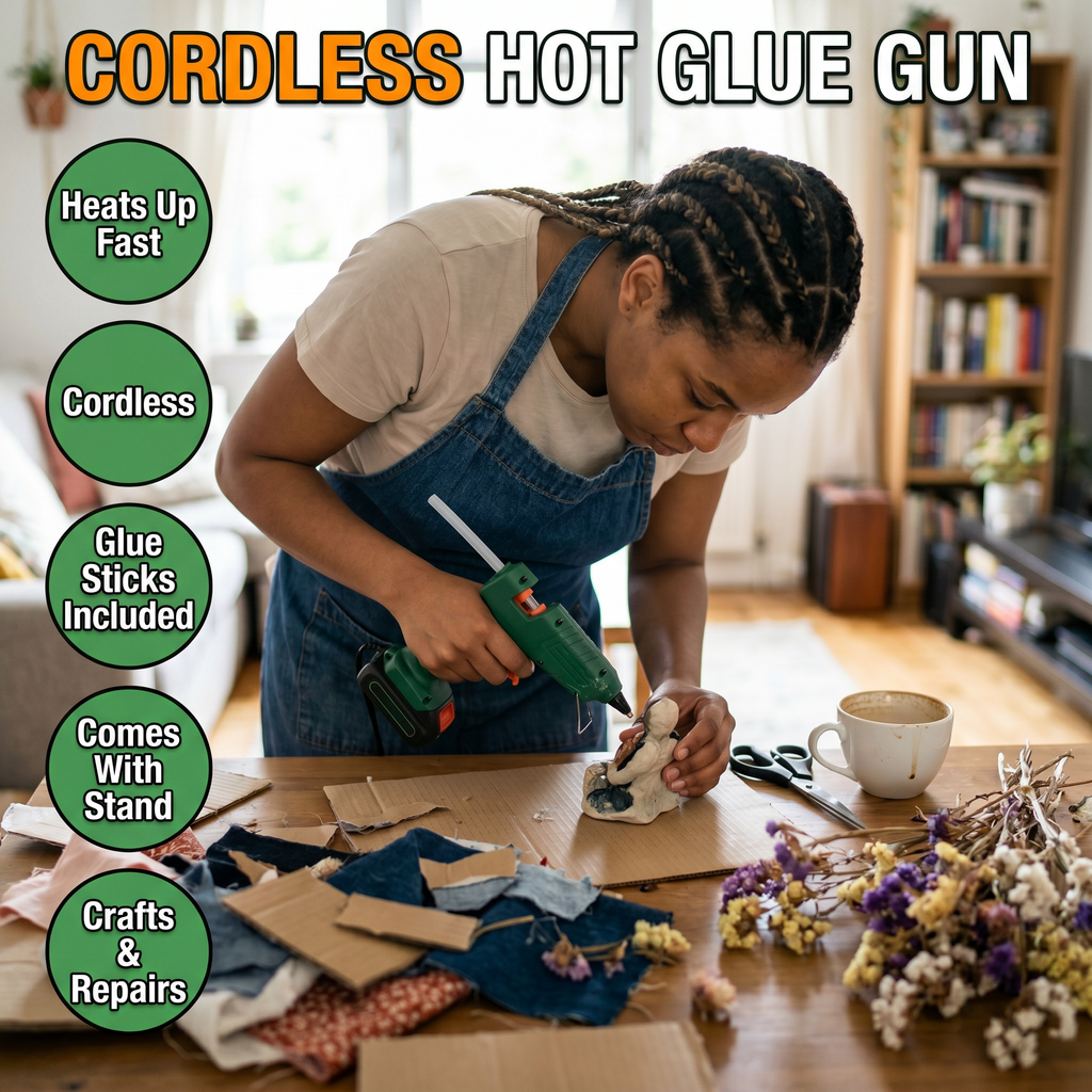 Cordless Hot Glue Gun features