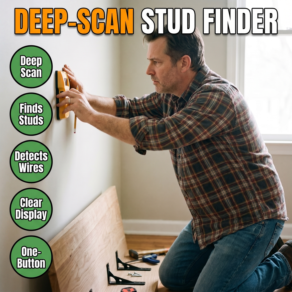 Deep-scan stud finder features