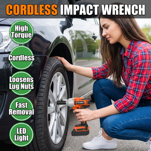 Cordless impact wrench features