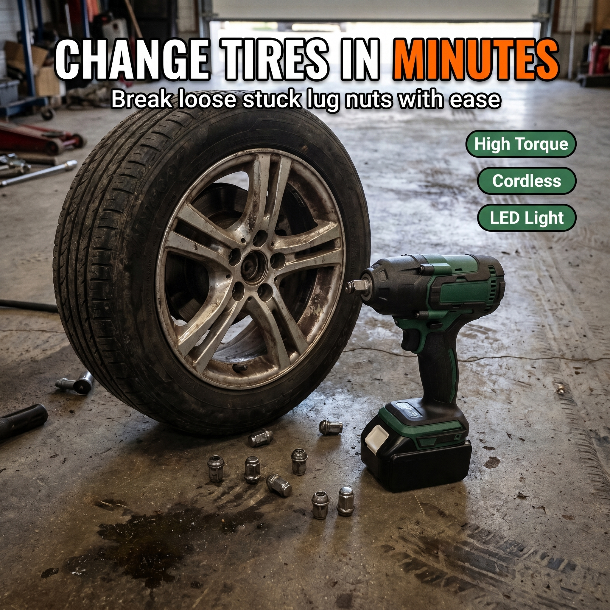 Change tires in minutes