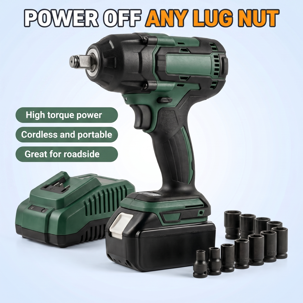 Power off any lug nut
