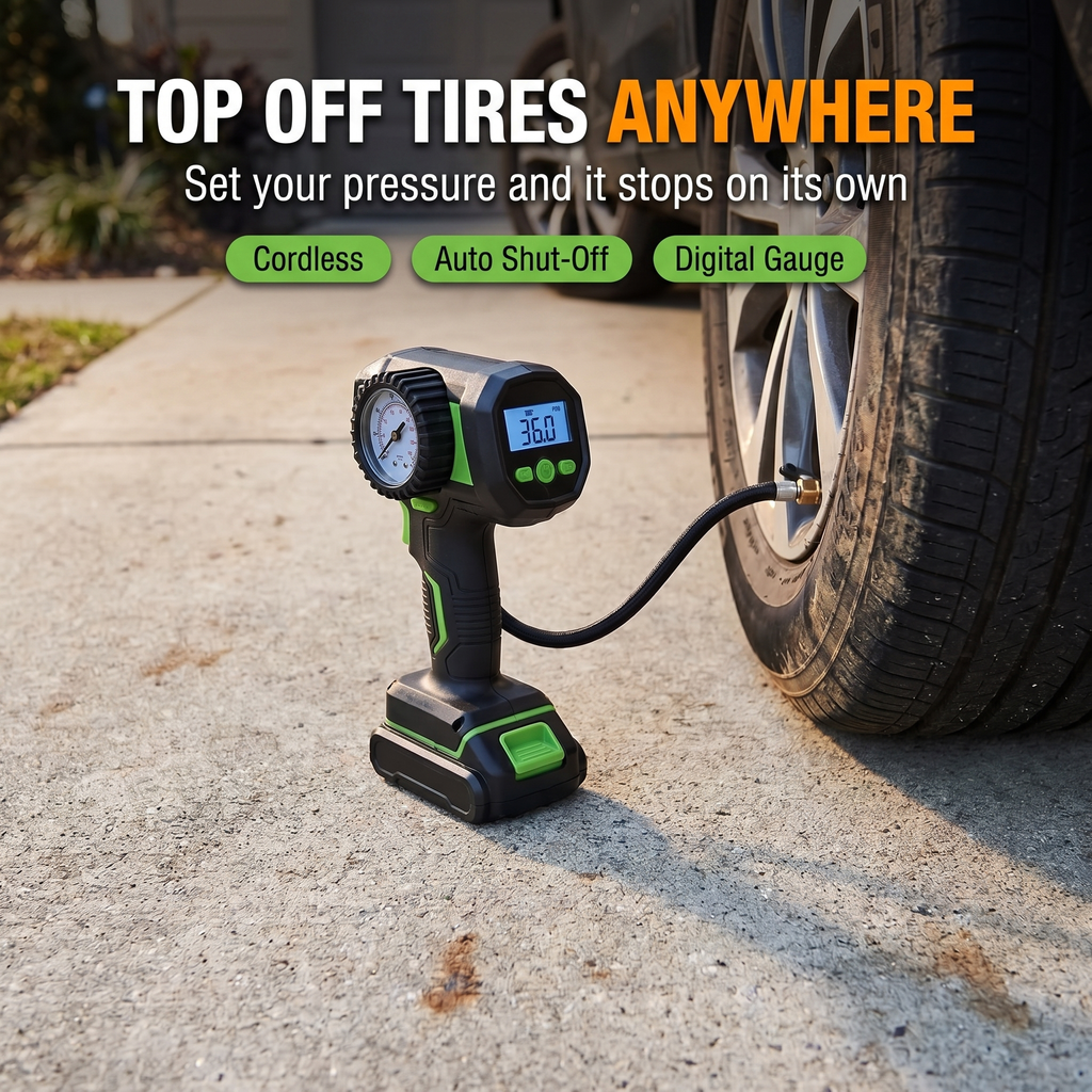 Top off tires anywhere