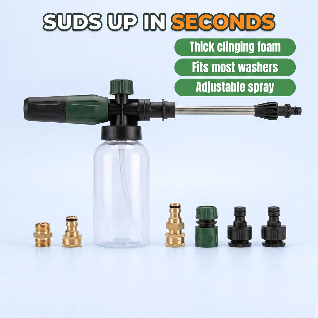 Suds up in seconds