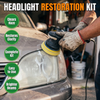 Headlight restoration kit features
