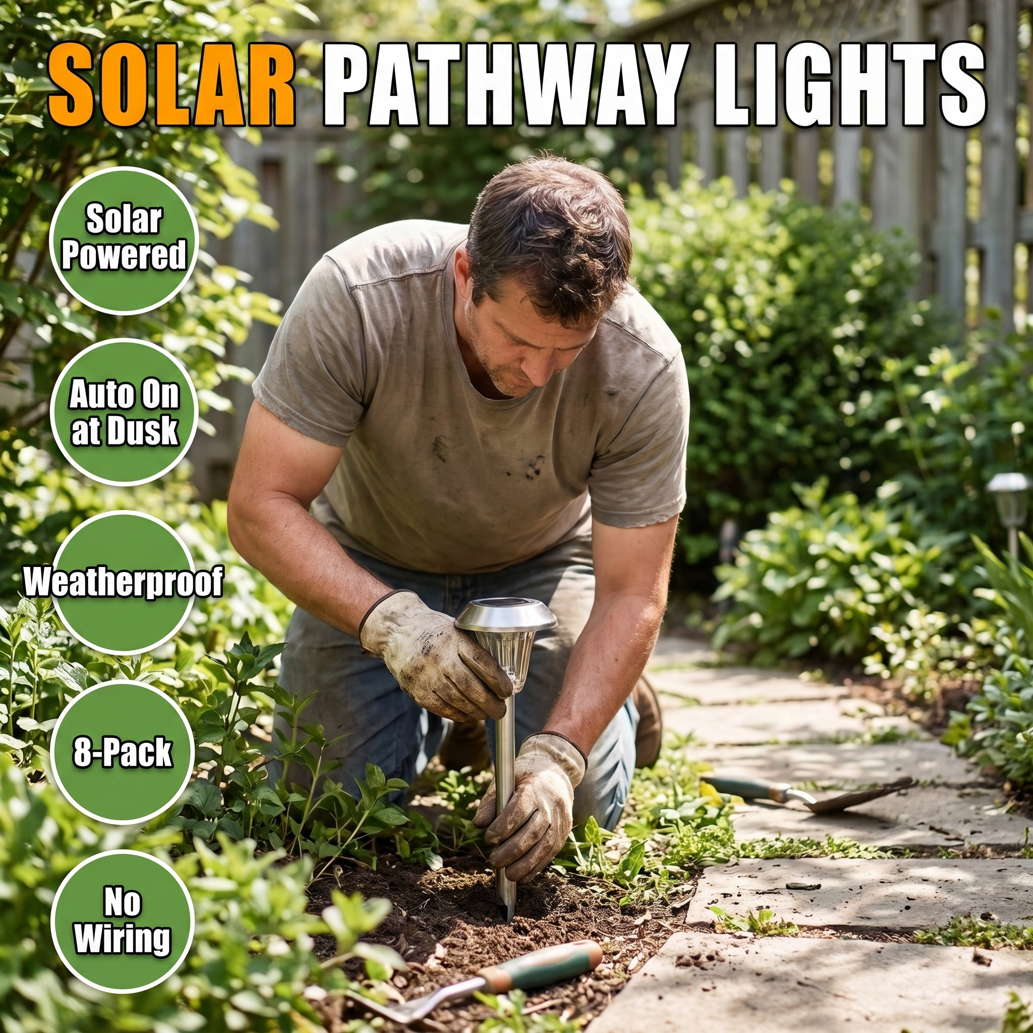 Solar pathway lights features