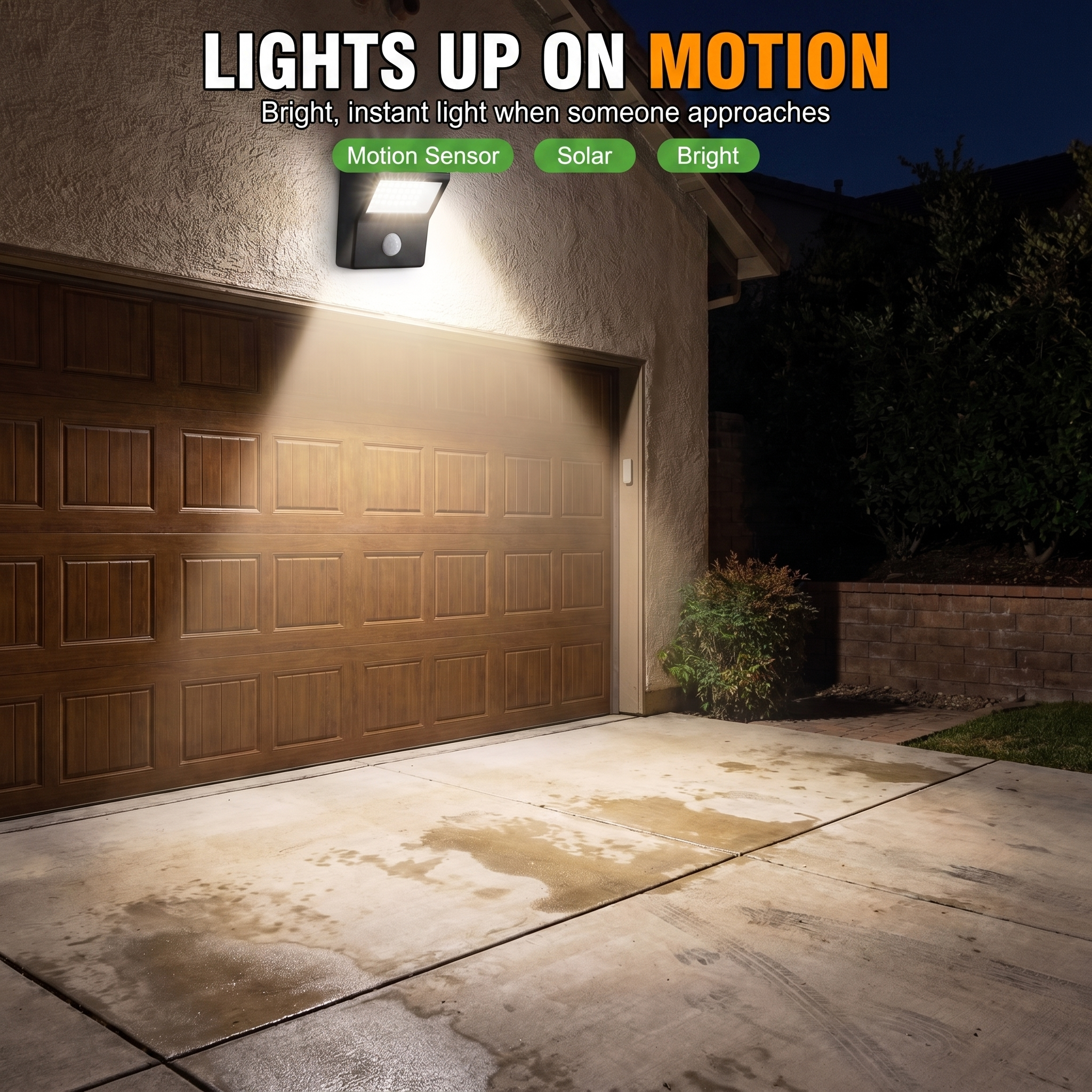 Lights up on motion