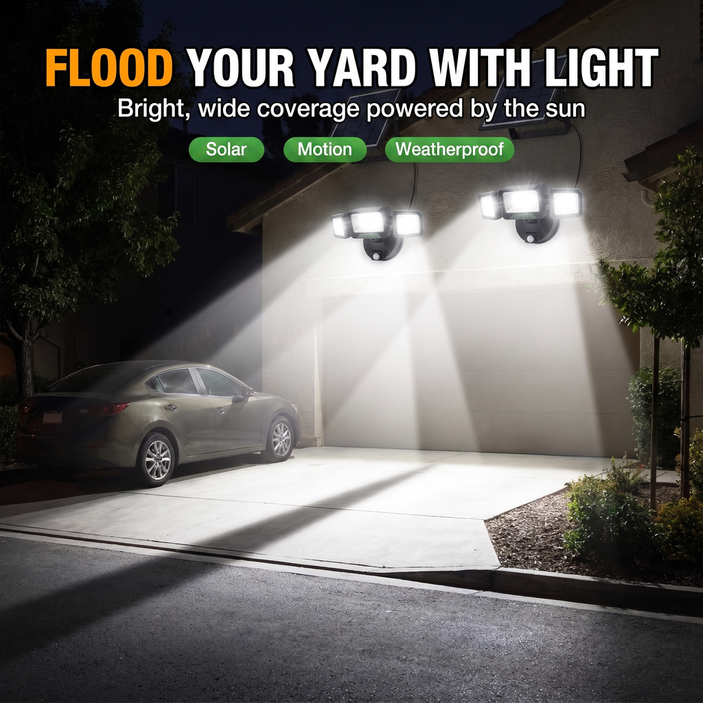 Flood your yard with light