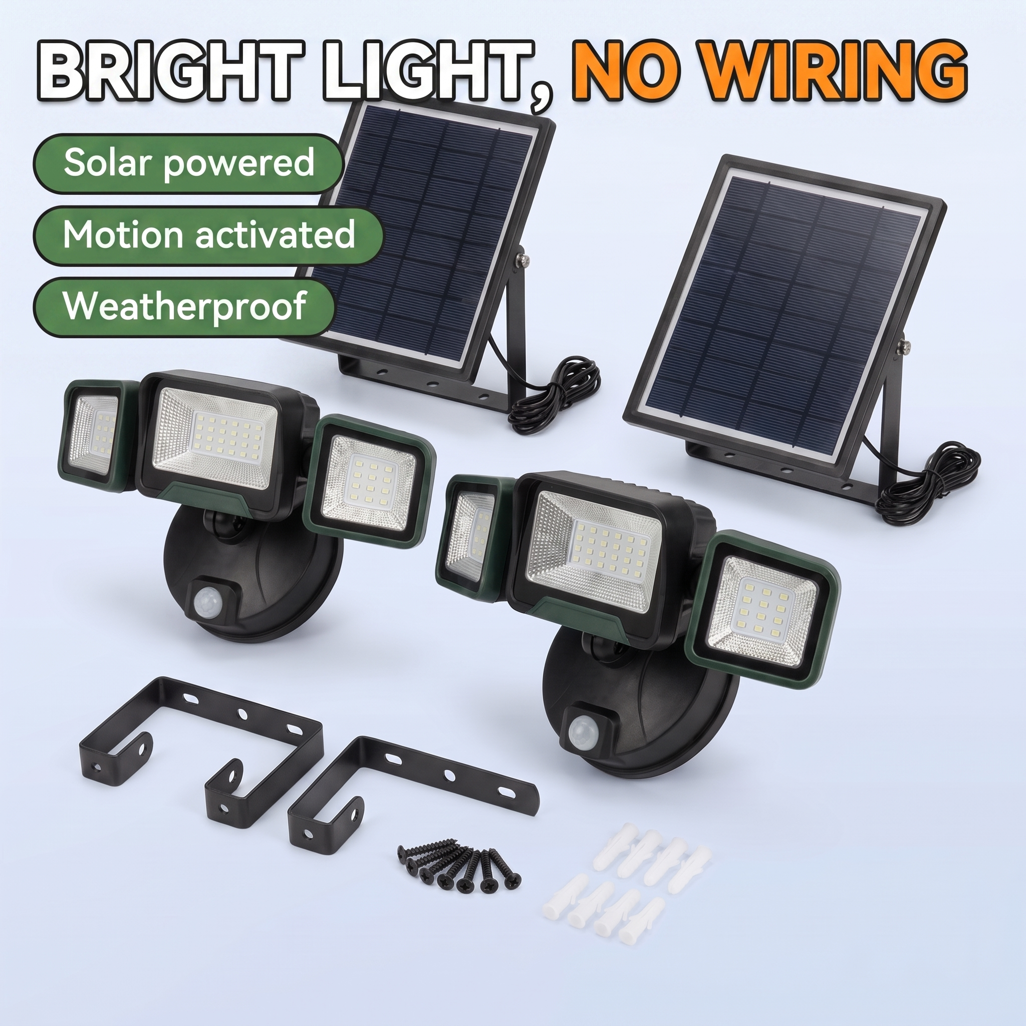 Bright light no wiring