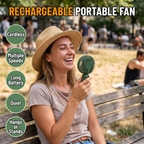 Rechargeable portable fan features